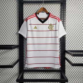 Camisa Flamengo II 23/24 s/n° Torcedor Adidas Masculina - Branca com detalhes em Dourado