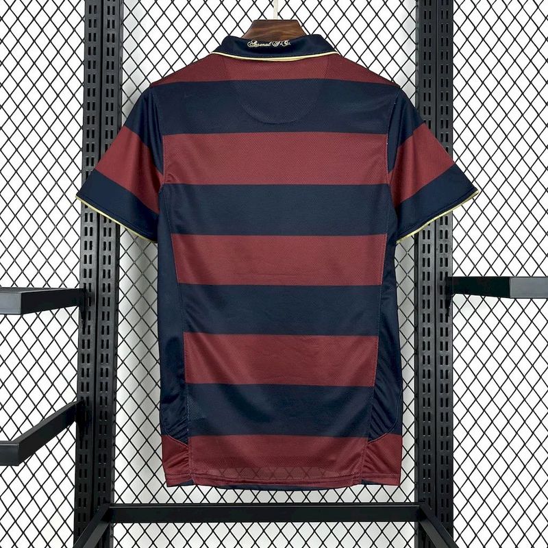 Camisa Retrô Arsenal III Third 06/07 - Masculina - Modelo Torcedor- Vermelha e Azul