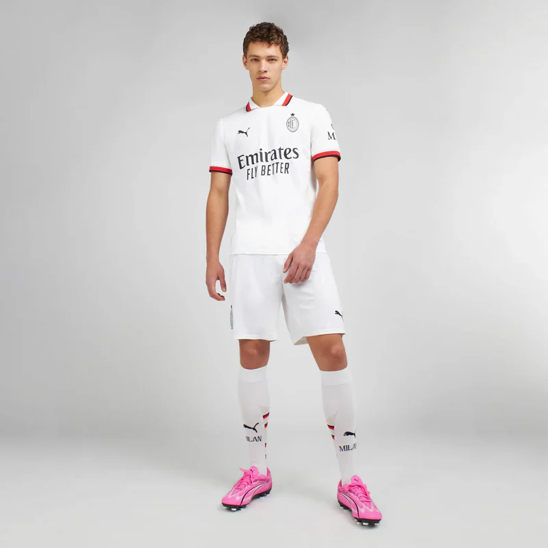 Camisa AC Milan Away 24/25 s/n° Torcedor Masculino - Branco