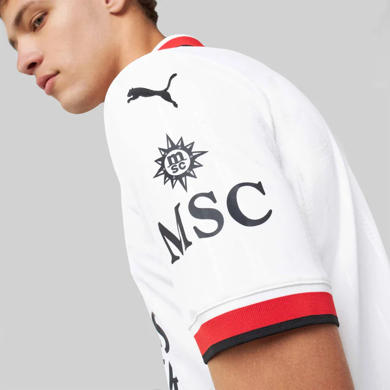 Camisa AC Milan Away 24/25 s/n° Torcedor Masculino - Branco