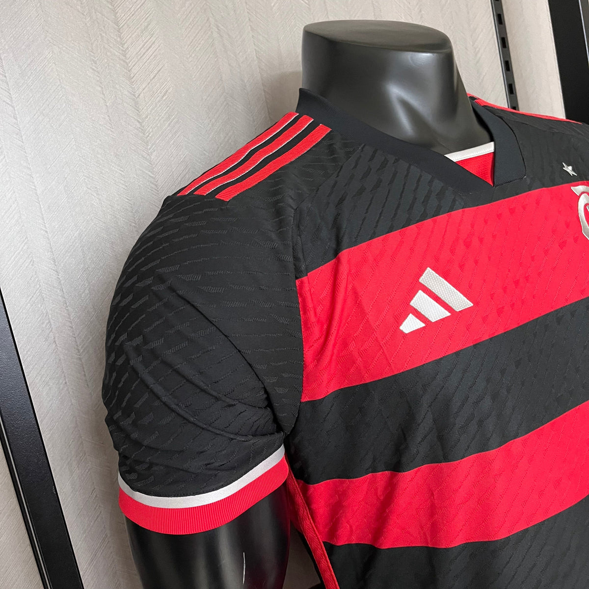 Camisa Flamengo I 24/25 s/n° Jogador Adidas Masculina - Vermelho+Preto