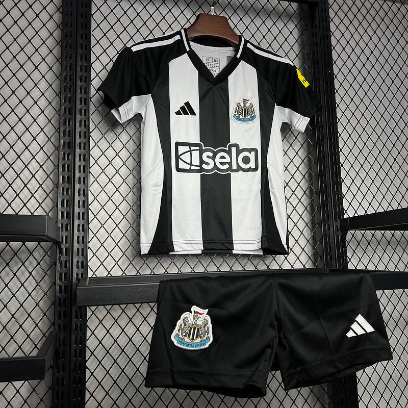 Kit Infantil Newcastle United 24/25 - Preto/Branco