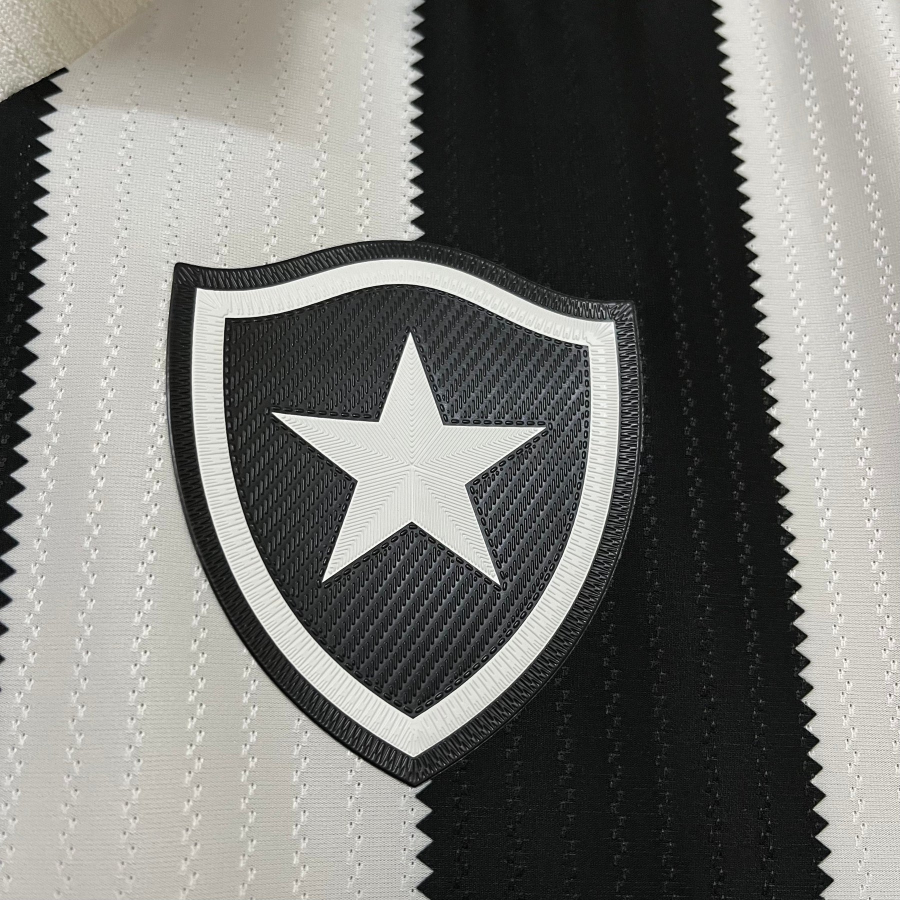 Camisa Reebok Botafogo 24/25 Casa - Preta e Branca  (Patch)
