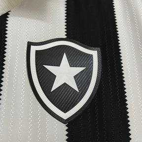 Camisa Reebok Botafogo 24/25 Casa - Preta e Branca  (Patch)
