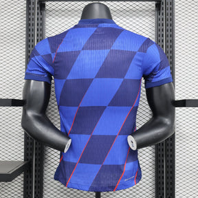 Camisa Seleção da Croácia Away 24/25 Torcedor Nike Masculina - Azul - Modelo Jogador