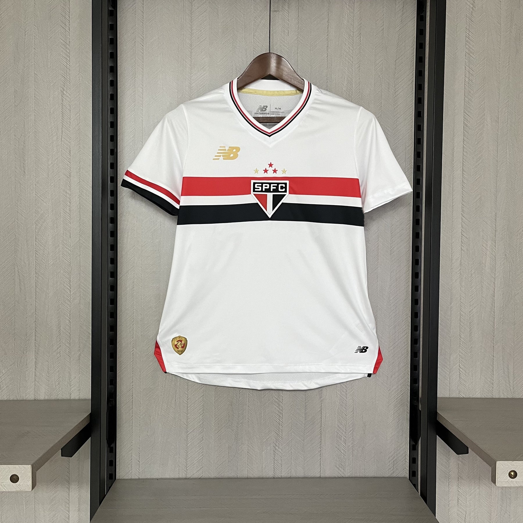 Camisa São Paulo 25/26 Casa New Balance - Branco+Vermelho - (Feminina)