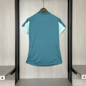 Camisa Cruzeiro 25/26 Treino Adidas - Azul Turquesa+Branco - (Feminina)