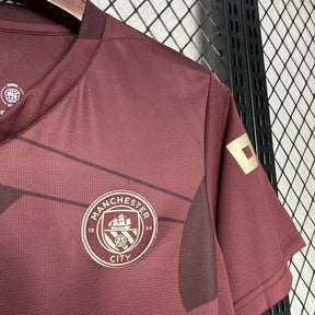 Camisa Manchester City Treino 24/25 Vinho