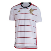 Camisa Flamengo II 23/24 s/n° Torcedor Adidas Masculina - Branca com detalhes em Dourado