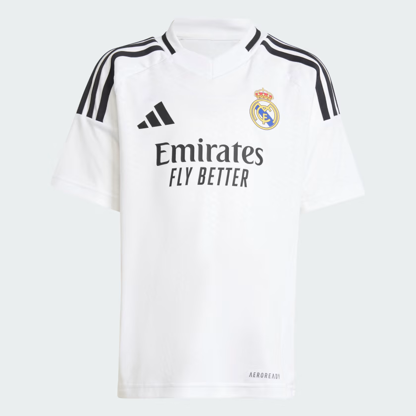 Conjunto Infantil Real Madrid Home 24/25 - Branco