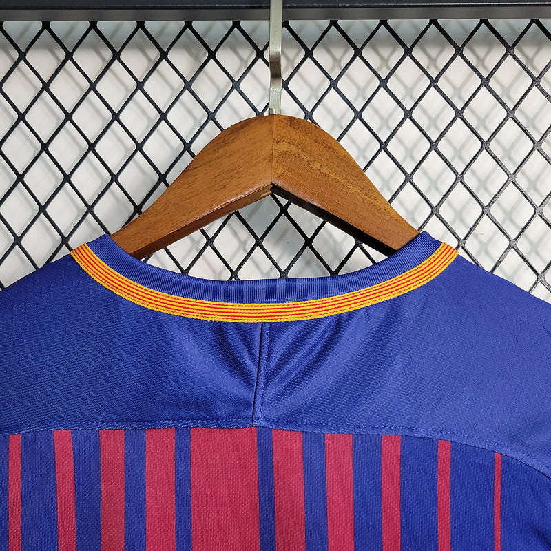 Camisa Barcelona Home (1) 2017/18 Nike Retrô Masculina