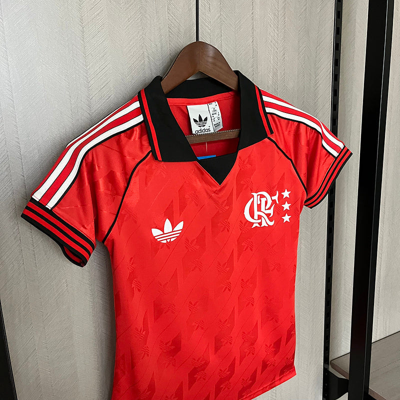 Camisa Flamengo Lifestyle 24/25 Torcedor Adidas feminina- Vermelho