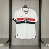 Camisa São Paulo 25/26 Casa New Balance Masculina - Branco+Vermelho