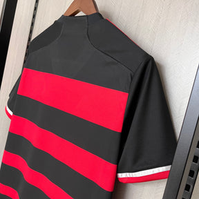 Camisa Flamengo I 24/25 s/n° Torcedor Adidas Masculina - Vermelho+Preto