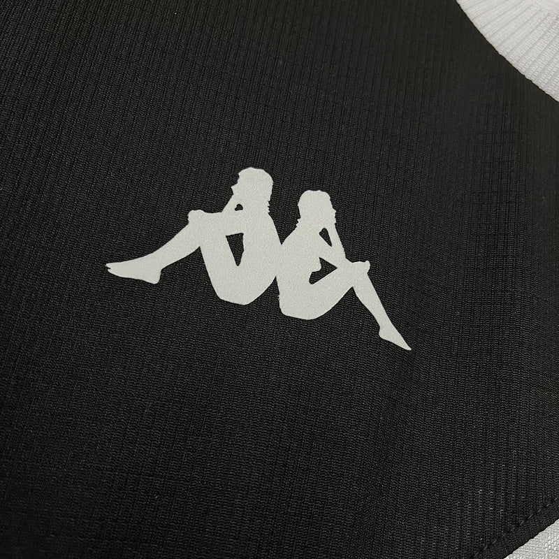 Camisa Vasco I 24/25 Kappa Feminino - Preto+Branco