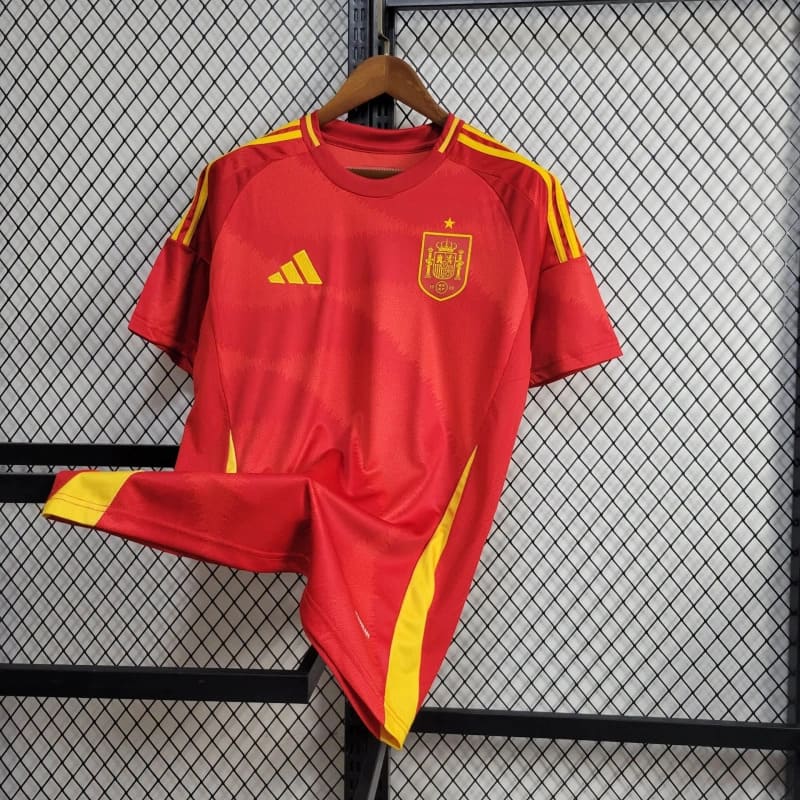 Camisa Espanha Home 24/25 s/n° Torcedor Adidas Masculino - Vermelho