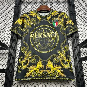 Camisa Seleção Itália x Versace - Puma - Preto e Dourado