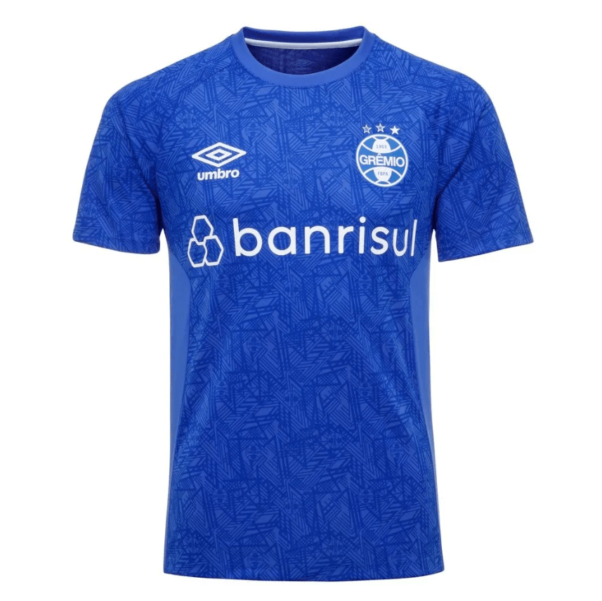 Camisa Grêmio Treino Azul Umbro 24/25 Masculina