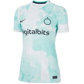 Camisa Inter de Milão Away 22/23 s/n° Torcedor Feminina - Branca e Azul