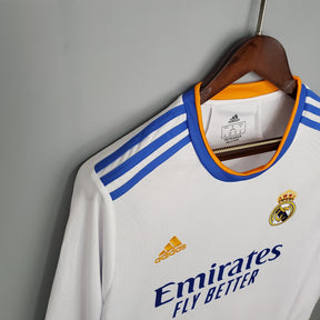 Camisa Manga Longa Real Madrid 21/22 - Branco