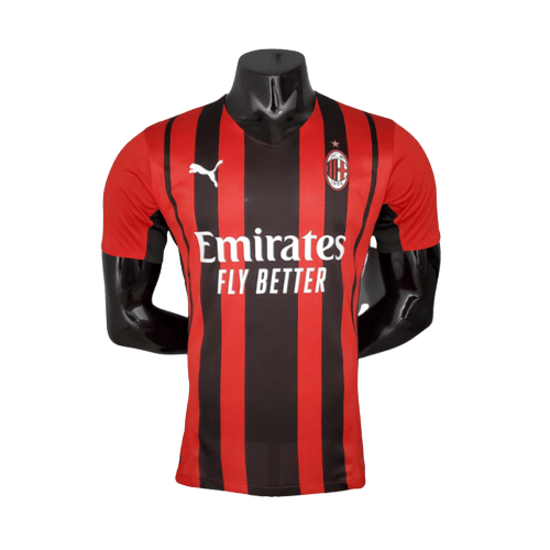 Camisa Milan 21/22 - Vermelha e Preta - Puma - Masculino Jogador
