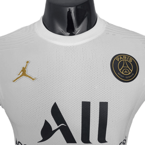 Camisa PSG 21/22 - Branca e Roxa - Jordan - Masculino Jogador