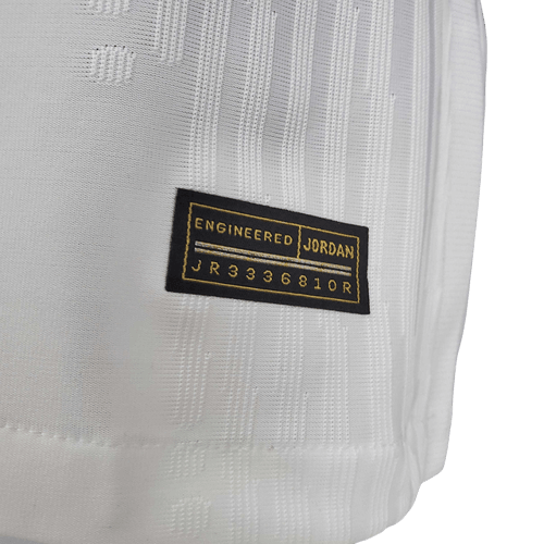 Camisa PSG 21/22 - Branca e Roxa - Jordan - Masculino Jogador