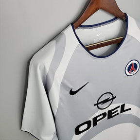 Camisa PSG Retrô 2001/2002 Branca e Cinza - Nike
