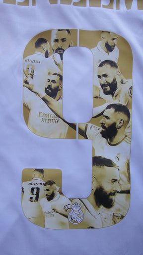 Camisa Real Madrid [Bola de Ouro - BENZEMA #9] 22/23 Adidas - Branco