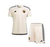 Conjunto Infantil Roma Away 23/24 - Bege