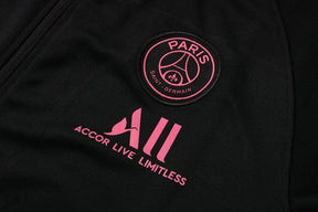 Conjunto PSG 2122 Preta e Rosa - Nike - Com Fecho