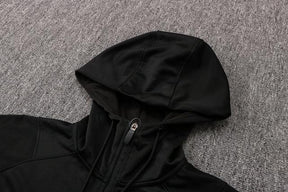 Conjunto PSG 21/22 Preta - Nike - Com Capuz