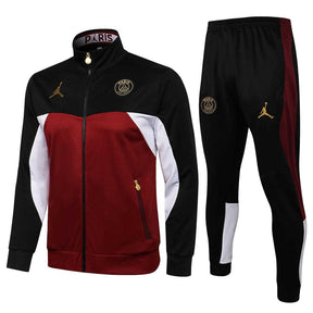 Conjunto PSG 21/22 Preto e Vermelho - Nike Jordan - Com Fecho