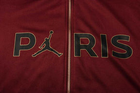 Conjunto PSG 21/22 Vinho e Preto - Jordan - Com Fecho e Capuz