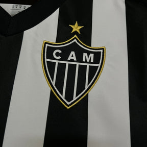 Camisa 1 Atlético MG 25/26 Preta e branca - (Feminina)