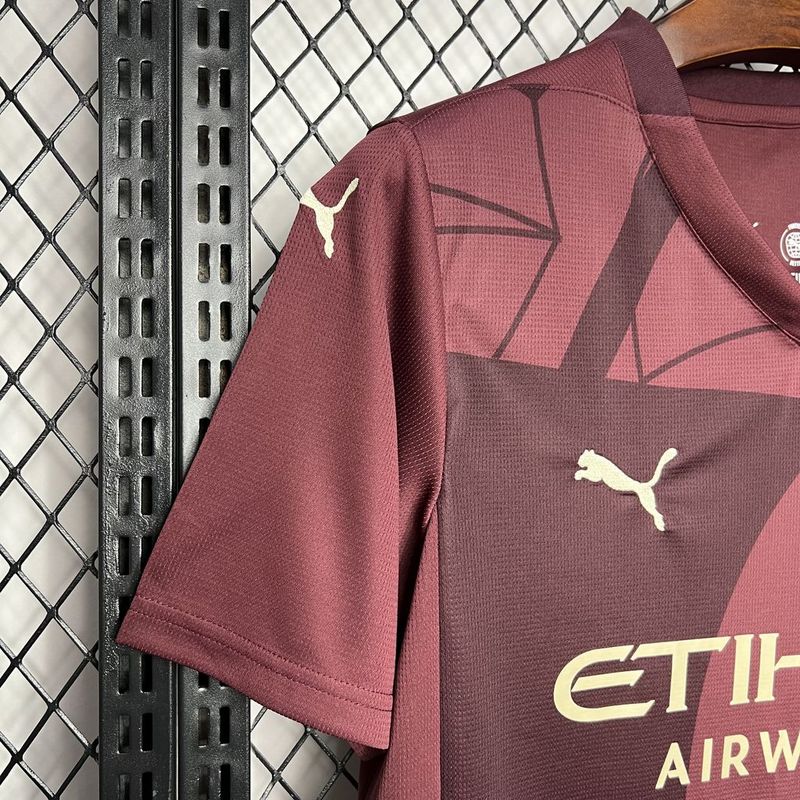 Camisa Manchester City Treino 24/25 Vinho