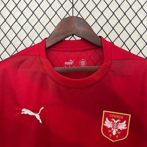 Camisa Seleção da Sérvia Home 24/25 Torcedor Puma Masculina - Vermelha