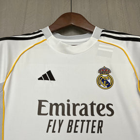 Conjunto Infantil Real Madrid Home 25/26  - Branco