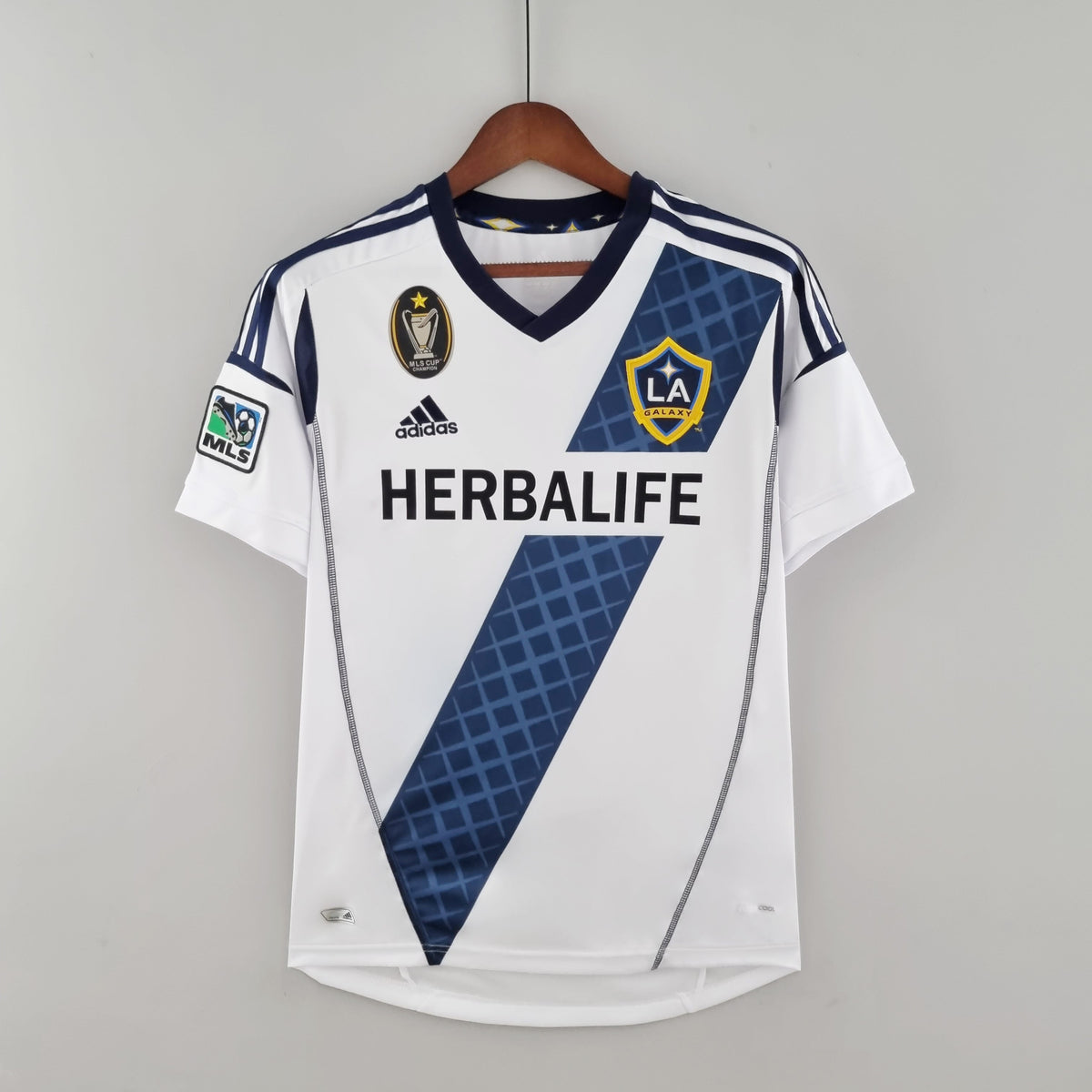 Camisa Retro LA Galaxy 2012 Home - Branco e Azul