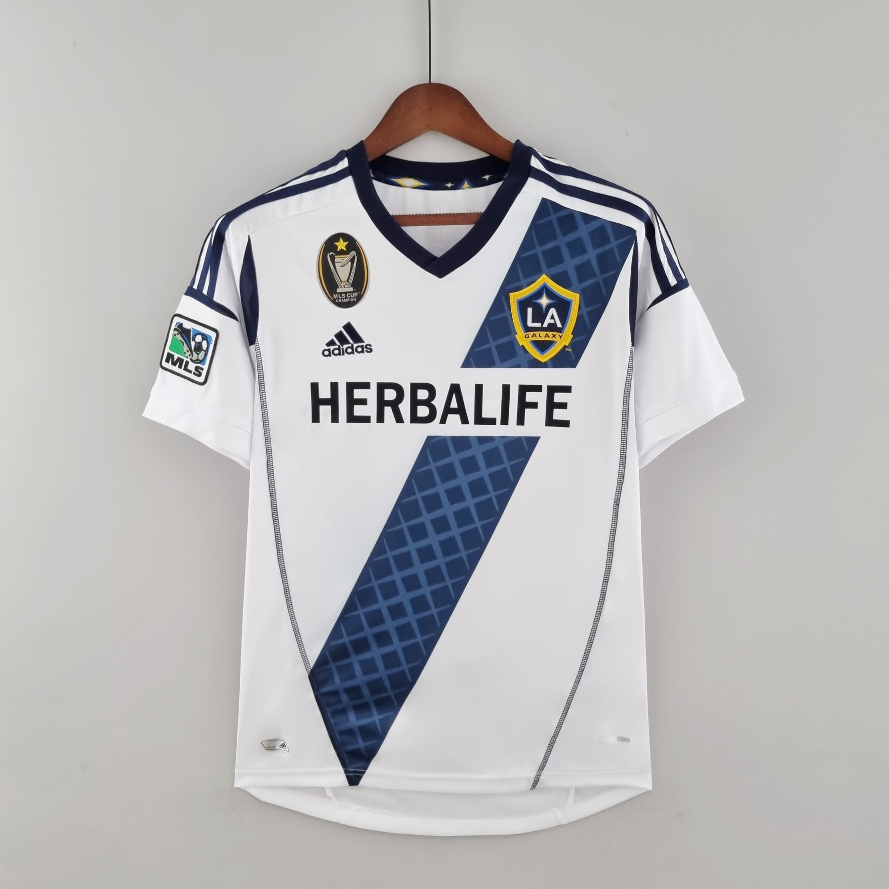 Camisa Retro LA Galaxy 2012 Home - Branco e Azul