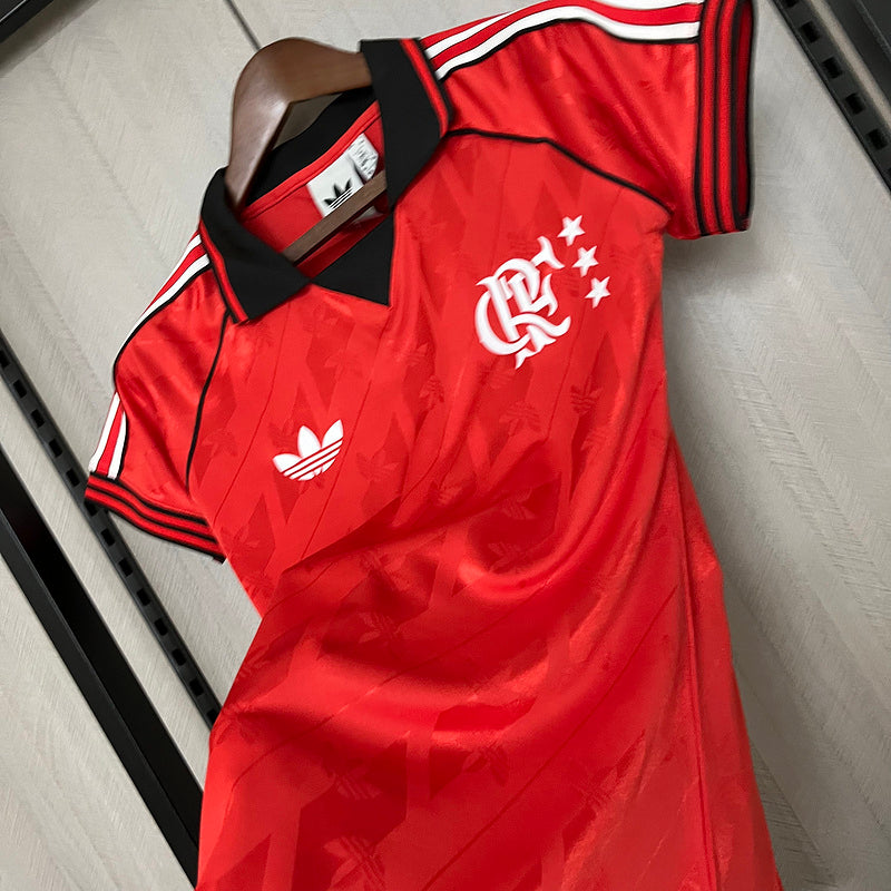 Camisa Flamengo Lifestyle 24/25 Torcedor Adidas feminina- Vermelho