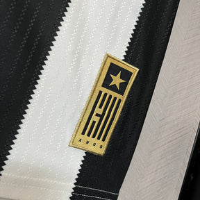 Camisa Reebok Botafogo 24/25 Casa - Preta e Branca  (Patch)