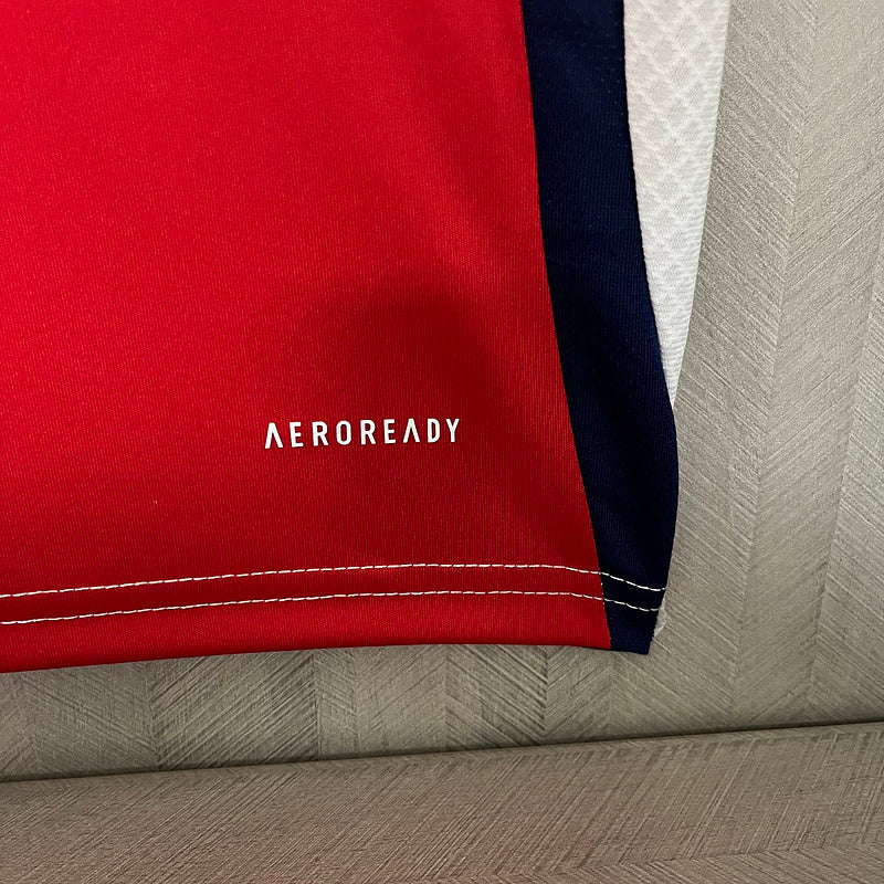 Conjunto Infantil Arsenal Home 24/25 - Vermelho