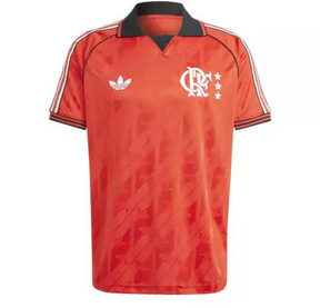 Camisa Flamengo Lifestyle 24/25 Torcedor Adidas Masculina - Vermelho