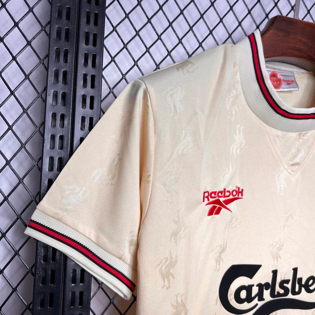 Camisa Retrô Liverpool Away 96/97 Torcedor Reebok Masculina - Marfim