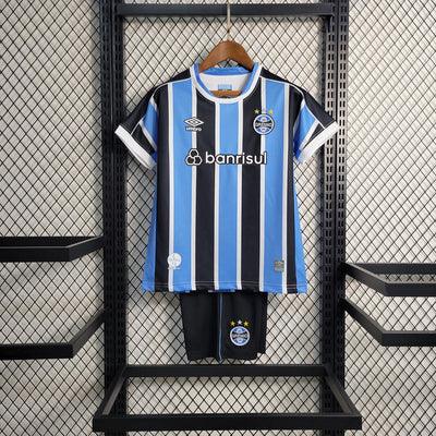 Kit Infantil Grêmio Home 23/24 - Azul/Preto