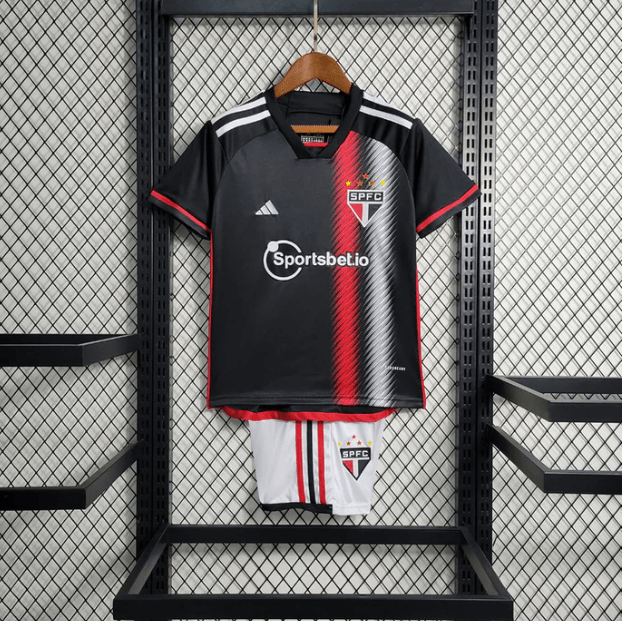 Kit Infantil São Paulo 23/24 Adidas - Preto